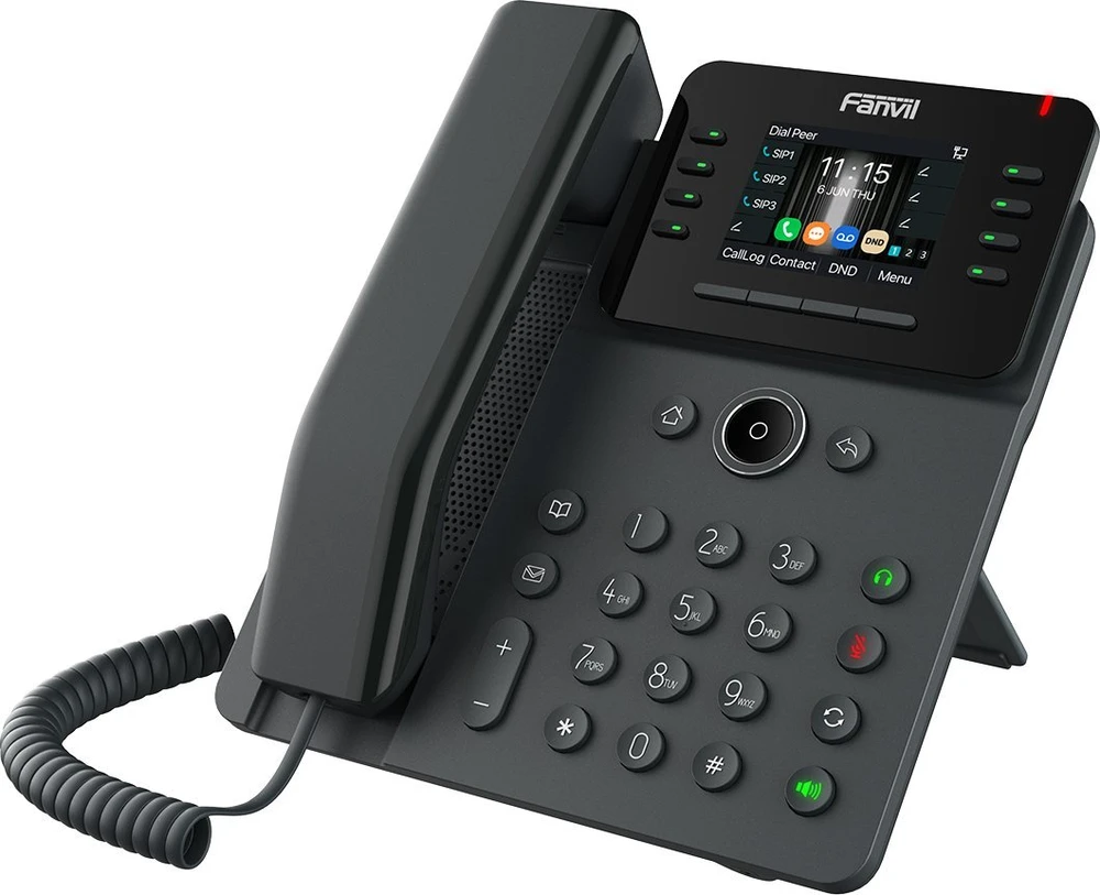 FNV Fanvil V62G IP telefonas Juoda 12 linijos LCD