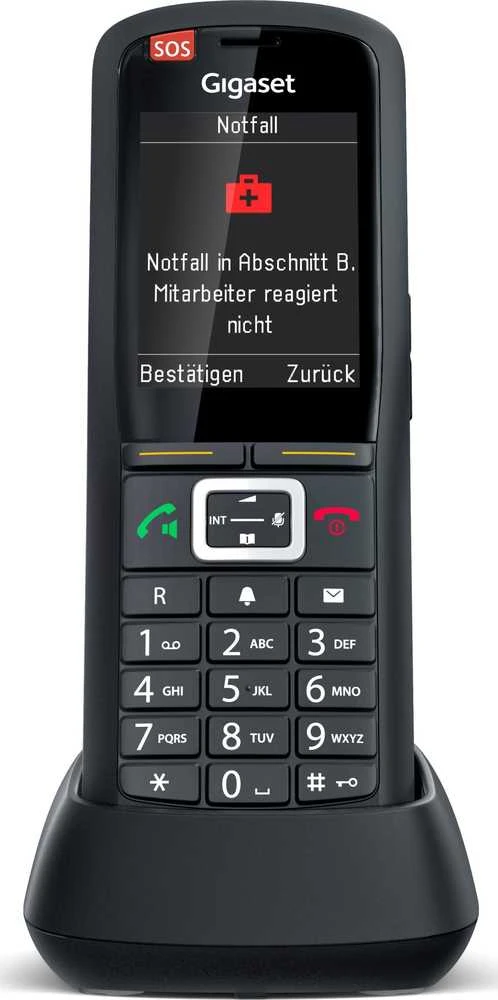 GIS Gigaset R700H PRO Analoginio ryšio / DECT telefonas Juoda