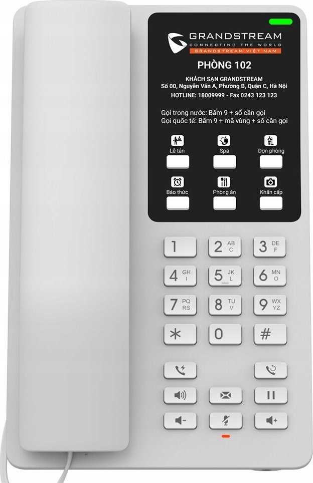 Telefonas GrandStream Grandstream GHP620 Baltas