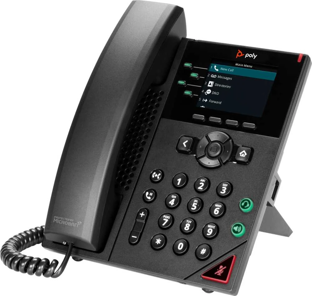 Hewlett Packard (HP) Poly VVX 250 4-Line IP telefonas ir PoE įgalintas Nėra lokalizacijos