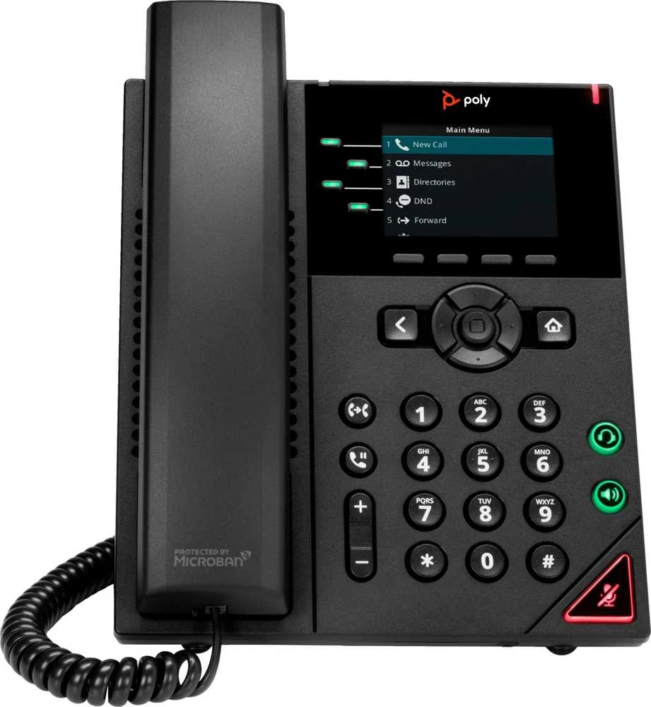 Hewlett Packard (HP) Poly VVX 250 4-Line IP telefonas ir PoE įgalintas Nėra lokalizacijos