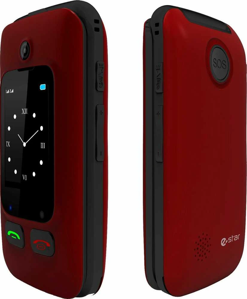 Mygtukinis telefonas eStar Digni Flip 32MB Red