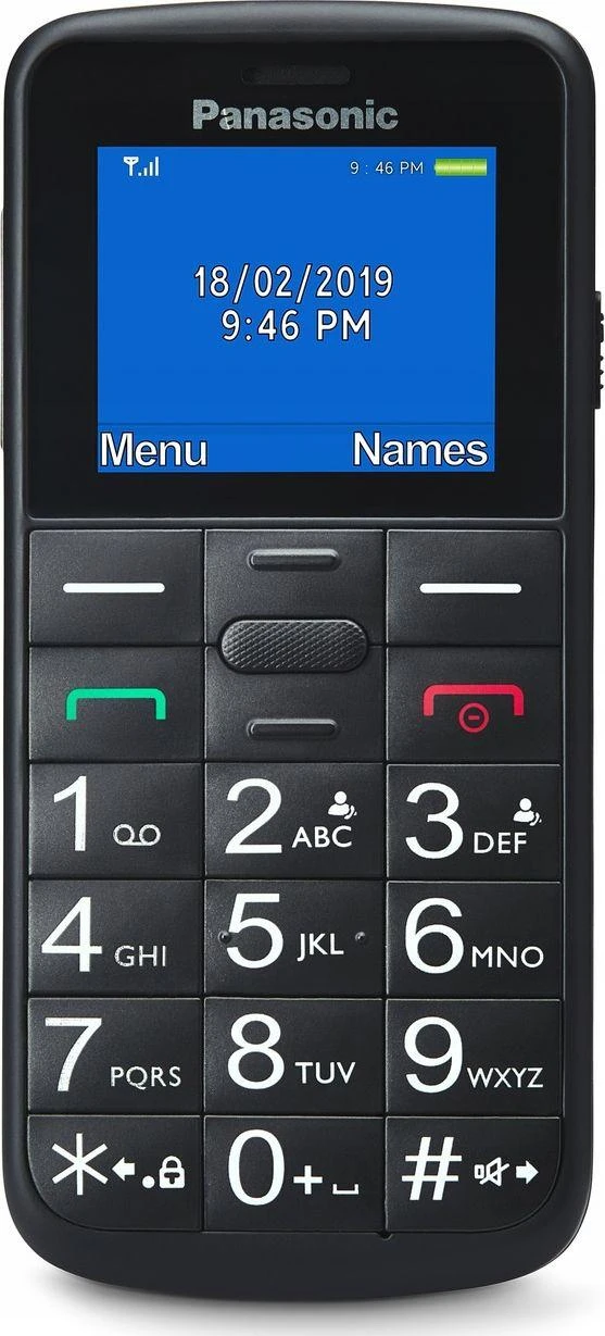 Senjorų telefonas Panasonic KX-TU110EXB (juodas)