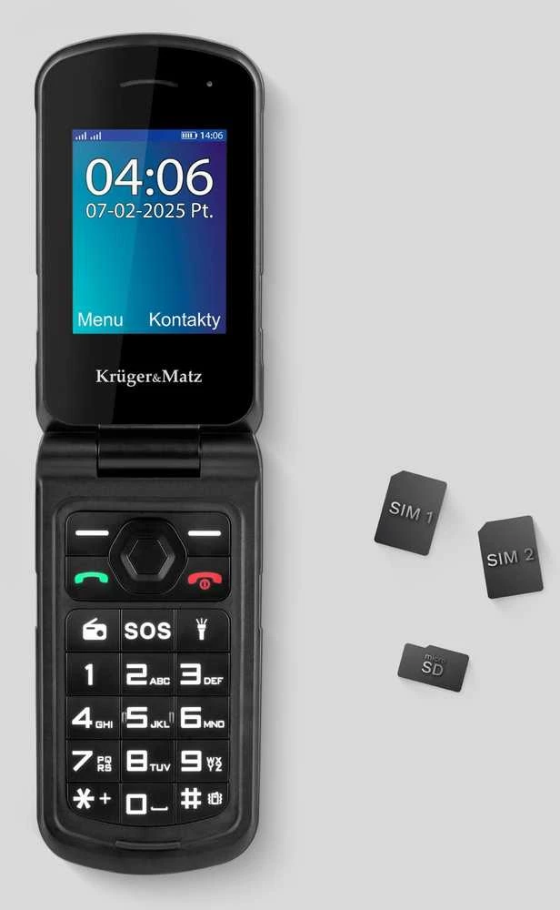 Kruger & Matz IRON 5 Flip 4G telefonas