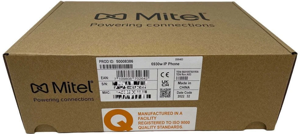 Carruzzo Mitel 6930w IP telefonas Juoda „Wi-Fi“