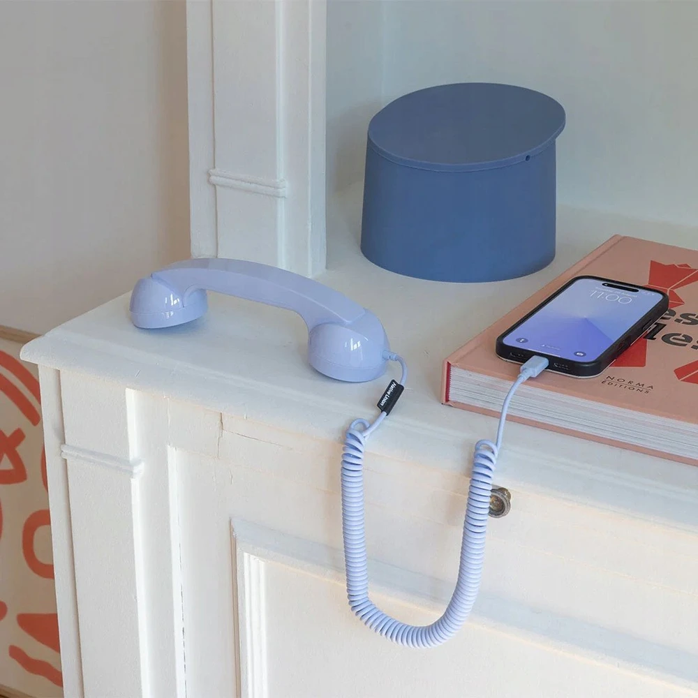 Native Union Pop Phone - słuchawka telefoniczna USB-C su funkcija odbierania i kończenia połączeń (azur)