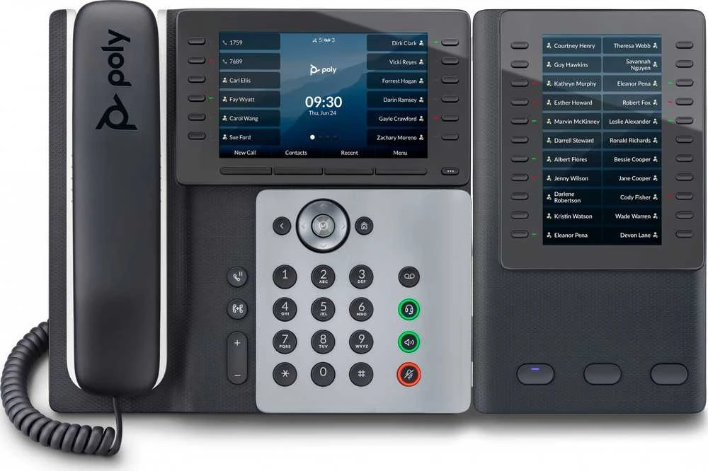 Hewlett Packard (HP) Poly Edge E550 IP telefonas, PoE