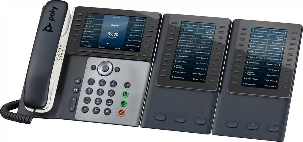 Hewlett Packard (HP) Poly Edge E550 IP telefonas, PoE