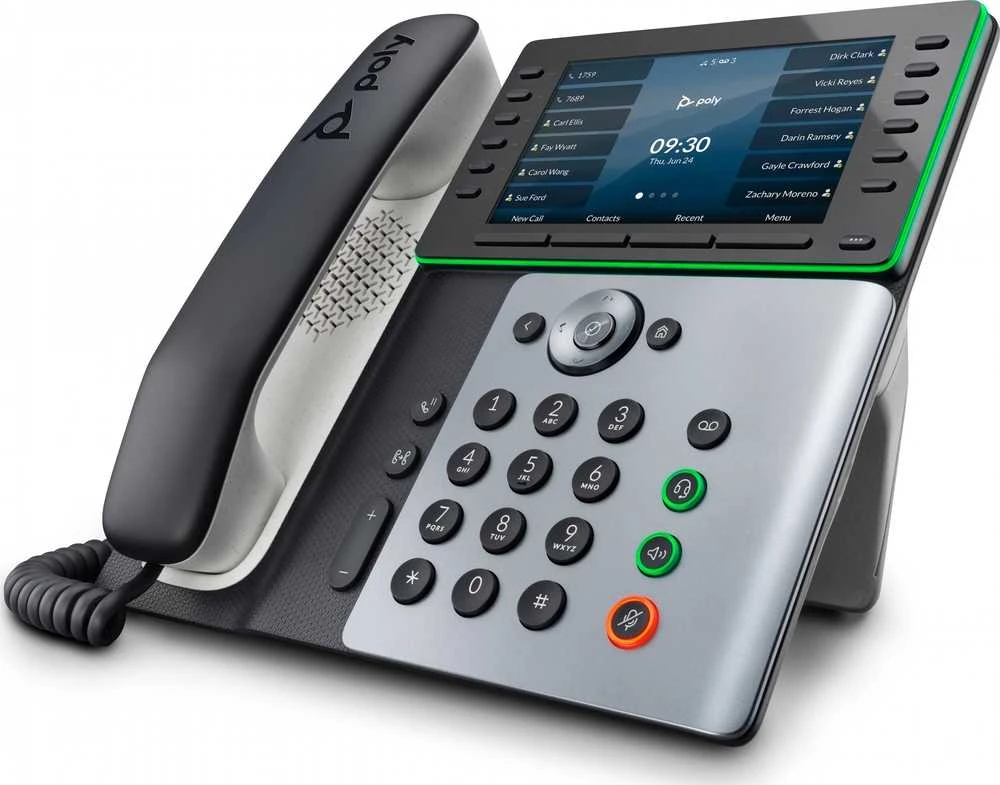 Hewlett Packard (HP) Poly Edge E550 IP telefonas, PoE