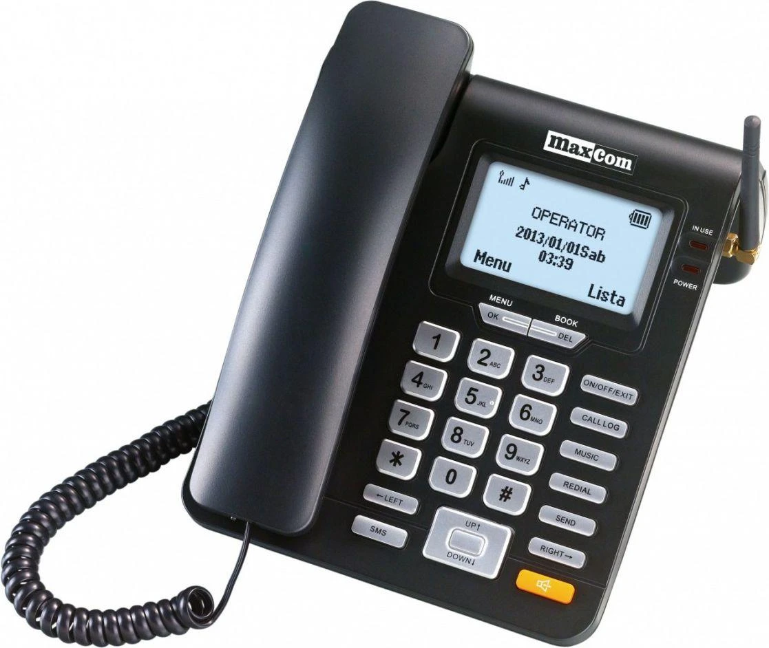 MAXCOM GSM stacionarus telefonas MM28DHS su SIM kortele