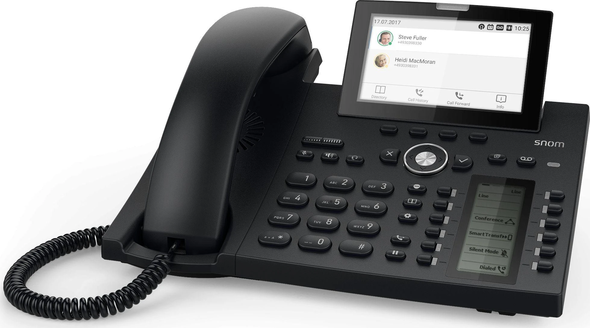 Snom D385 (4340) IP Telefonas 12 lines TFT, Juoda