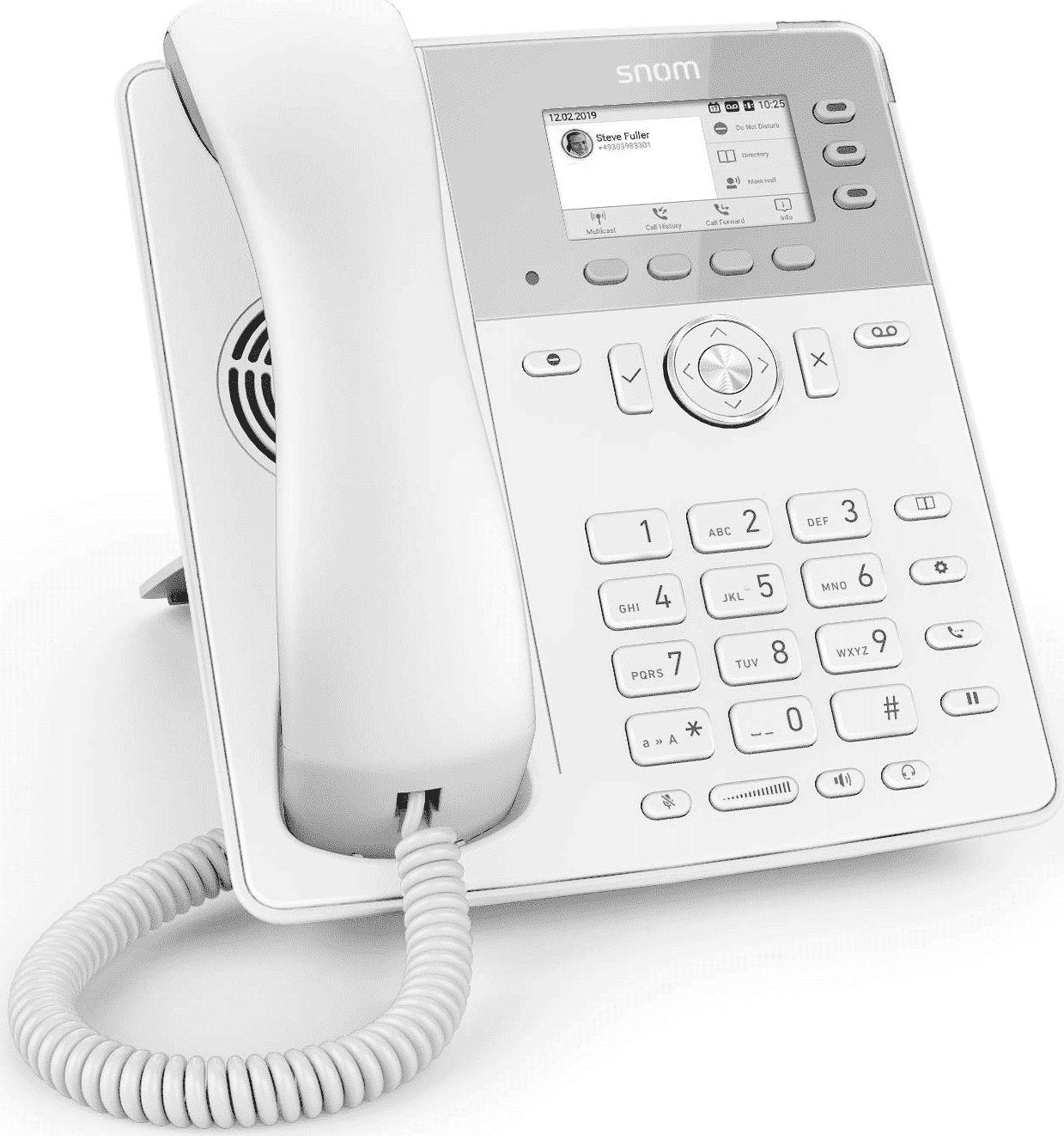 SNOM D717 VoIP stalinis telefonas, baltas