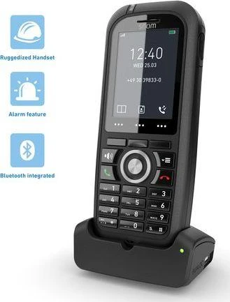 SNM Snom M80 DECT telefono ragelis Skambintojo ID Juoda