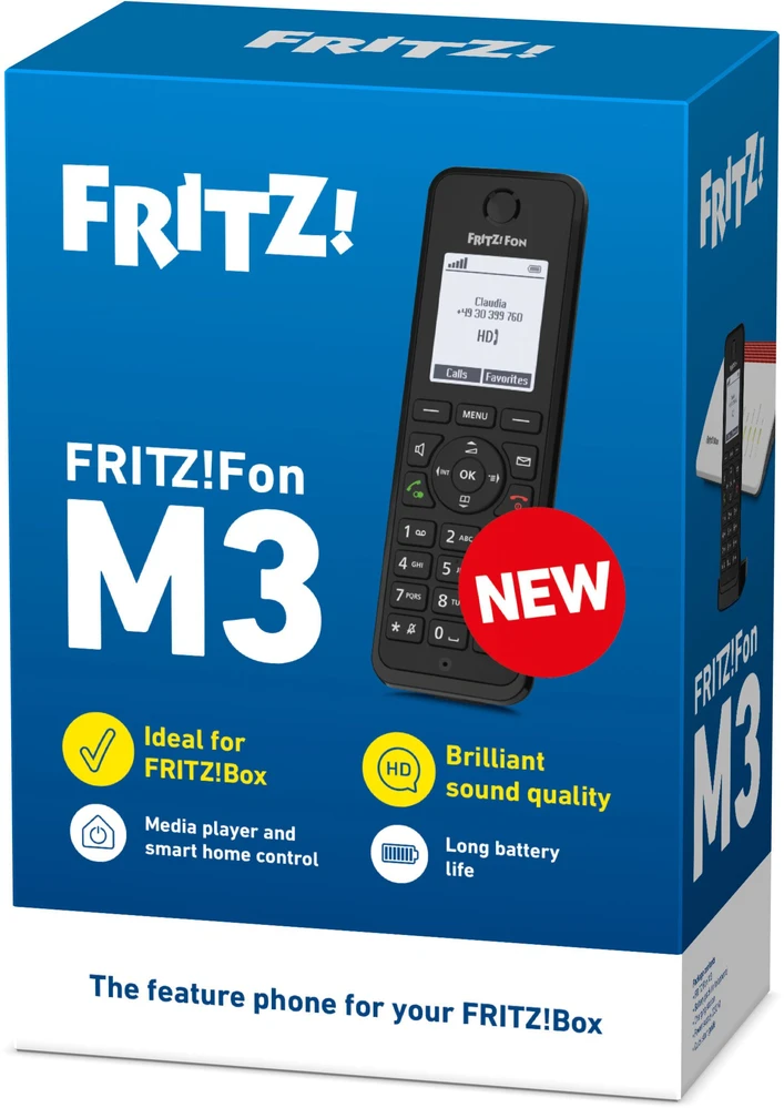 AVM FRITZ!Fon M3 Edition tarptautinis fiksuotojo ryšio telefonas