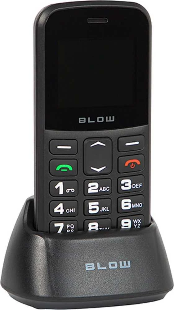Telefonas senjorams BLOW Juodas su S18D stovu