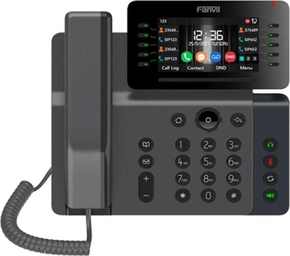 FNV Fanvil V65 IP telefonas Juoda 20 linijos LCD „Wi-Fi“