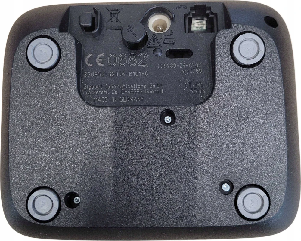 GIS Gigaset AS690A Analoginio ryšio / DECT telefonas Skambintojo ID Juoda