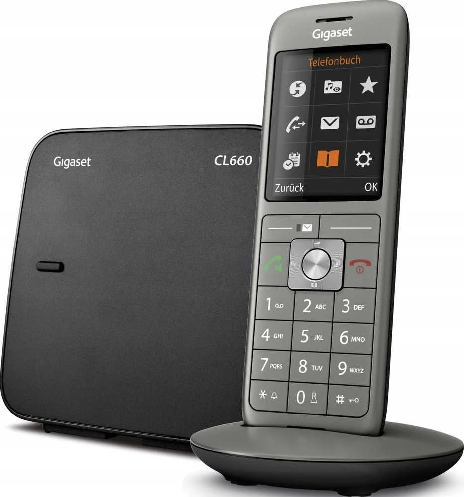 GIS Gigaset CL 660 DECT telefonas Antracitas, Juoda