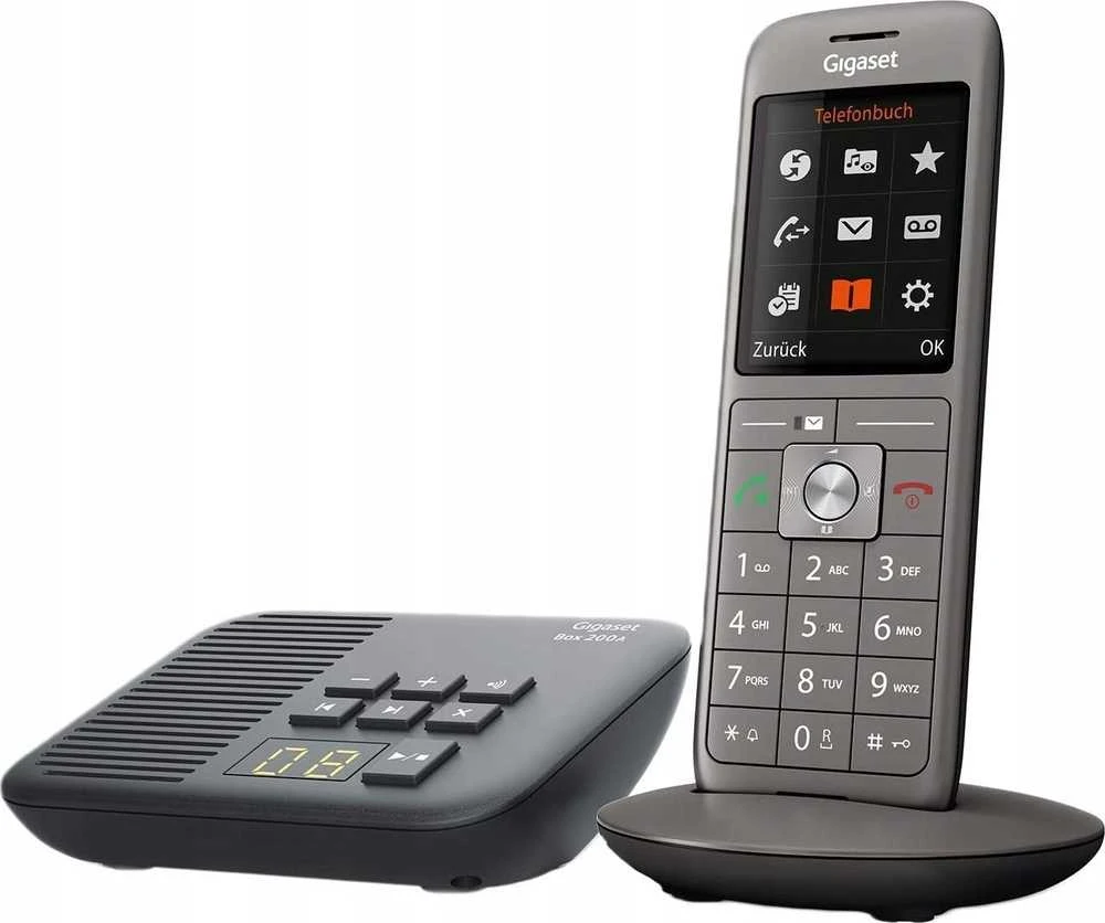 GIS Gigaset CL660A DECT telefonas Antracitas, Juoda