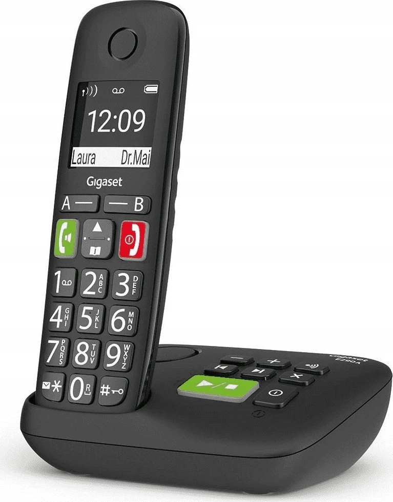 GIS Gigaset S30852-H2921-B101 telefonas Analoginio ryšio / DECT telefonas Skambintojo ID Juoda