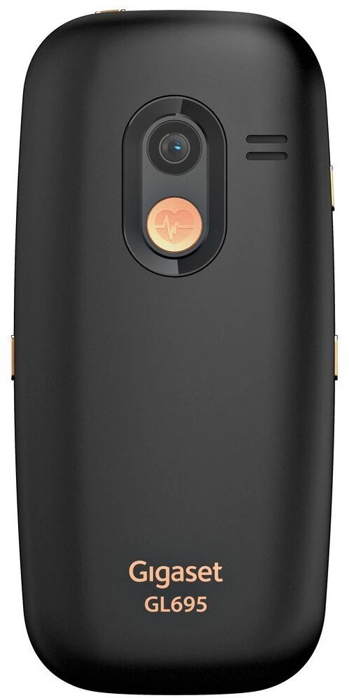 GIS Gigaset GL695 5,87 cm (2.31″) 113 g Juoda Telefonas vyresnio amžiaus žmonėms