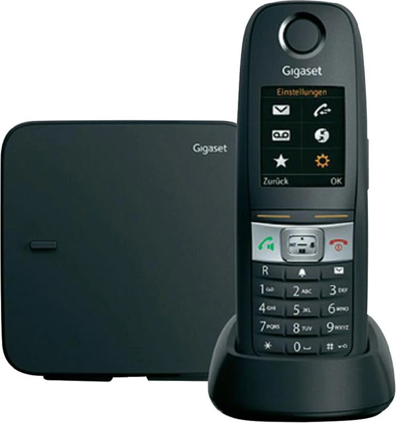 GIS Gigaset E630 DECT telefonas Skambintojo ID Juoda