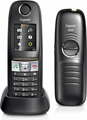 GIS Gigaset E630 DECT telefonas Skambintojo ID Juoda