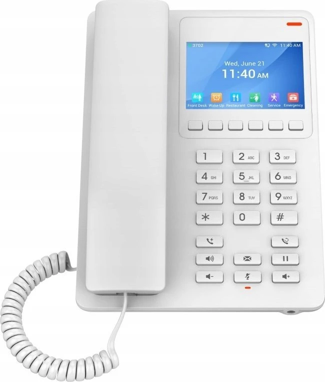 Grandstream Networks Telefonas stacionarus GrandStream Grandstream GHP 630 LCD Baltas | VoIP | Viešbučio telefonai