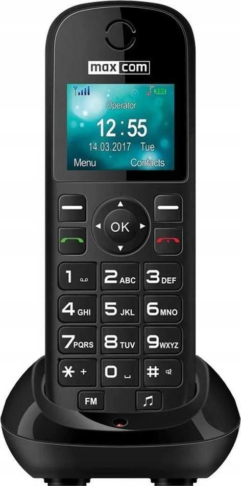 MAXCOM mobilusis telefonas senjorams MM35D SE juodas