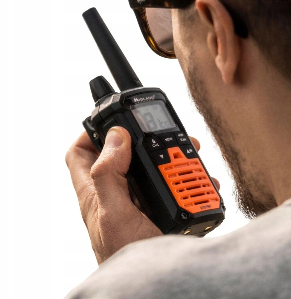 Radiotelefony PMR MIDLAND XT70 PRO nešiojamųjų radijo stočių dėklas