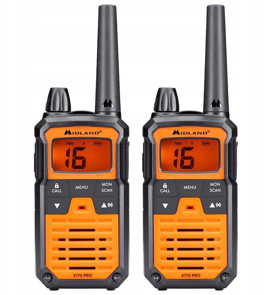 Radiotelefony PMR MIDLAND XT70 PRO nešiojamųjų radijo stočių dėklas