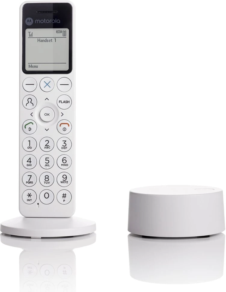 Telefonas stacionarus belaidis Motorola DOT411 balta