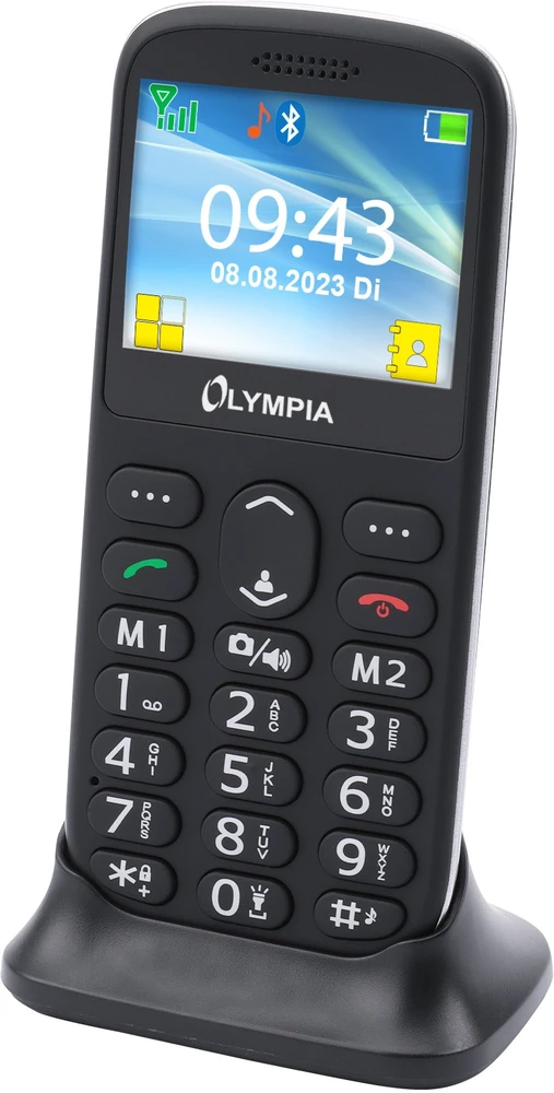 Telefonas stacionarus Olympia Mobilusis telefonas SUN juoda