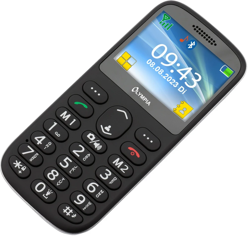 Telefonas stacionarus Olympia Mobilusis telefonas SUN juoda