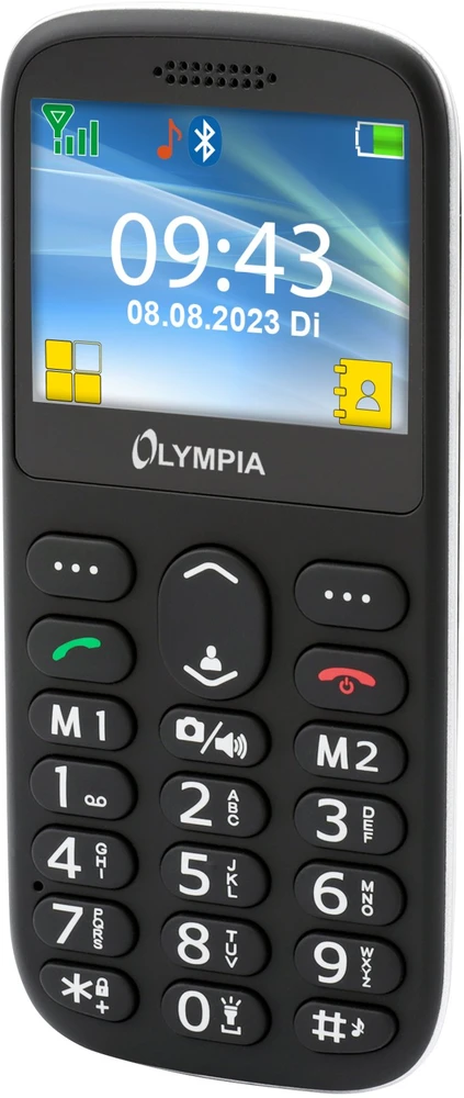 Telefonas stacionarus Olympia Mobilusis telefonas SUN juoda