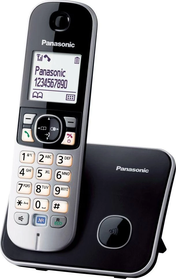 „Panasonic“ belaidis telefonas | KX-TG6811PDB | Integruotas ekranas | Juodas