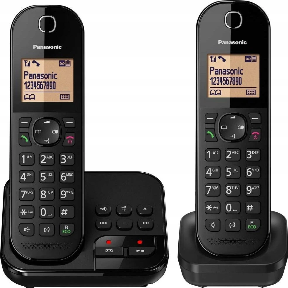 Panasonic belaidis telefonas su AB KX-TGC422GB Duo - juodas