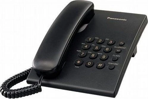 Panasonic KX-TS500PDB juodas stalinis telefonas
