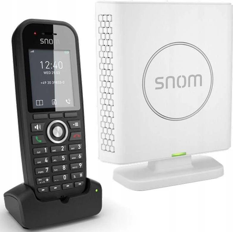 Telefonas stacionarus Snom snom m430 IP-DECT bazinė stotis ir ragelis