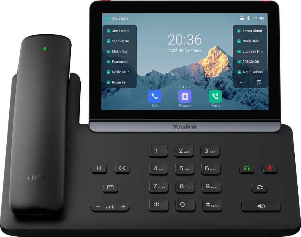 Telefonas Yealink T88W Pro VoIP telefonas juoda LCD Wi-Fi