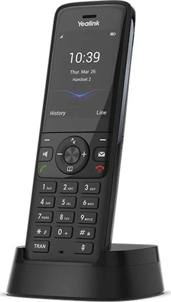 Yealink W78H DECT telefonas Skambintojo ID Juoda