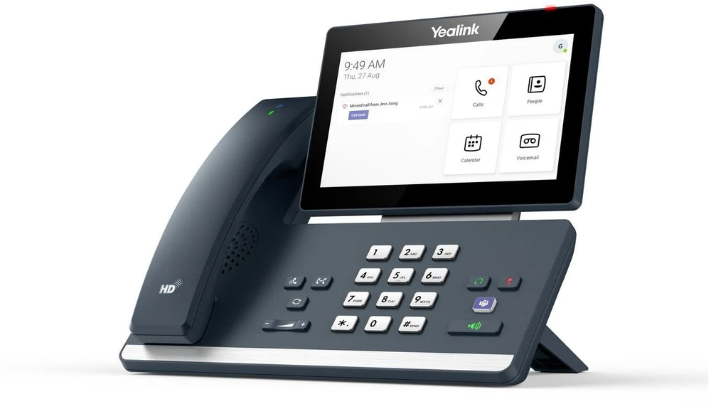 Telefonas Yealink Yealink MP58-WH Microsoft Teams Edition telefon VoIP Pilka LCD Wi-Fi