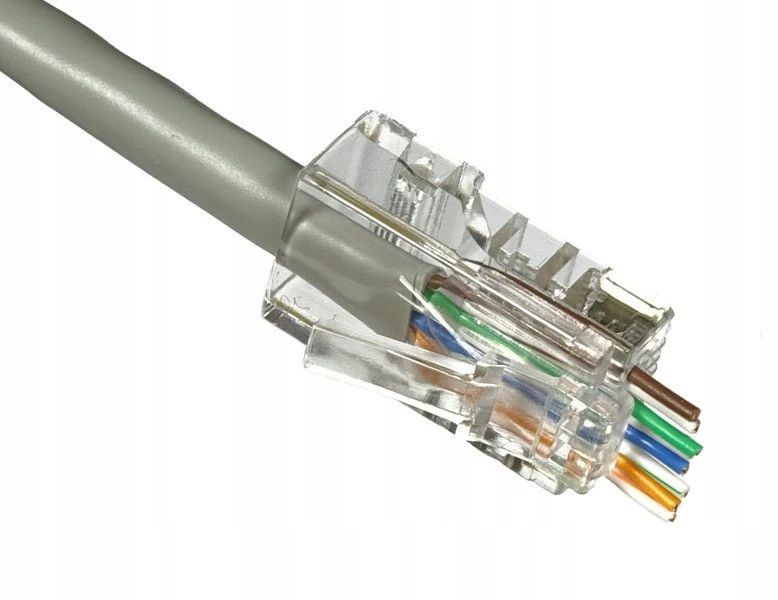 Wtyk Telefono kištukas. RJ45 8P 8C (laidas) per CAT.5E