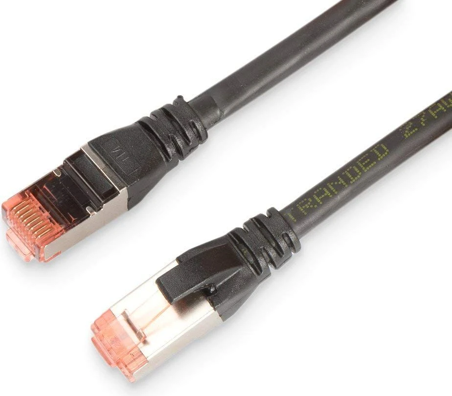 Telegärtner patch cable SFTP CAT 6A juodas 2,0 m