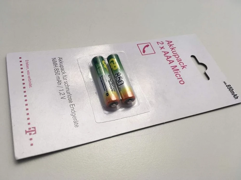 Telekom telefono baterija telefonams Lizdinė plokštelė iš 2 įkraunamų baterijų