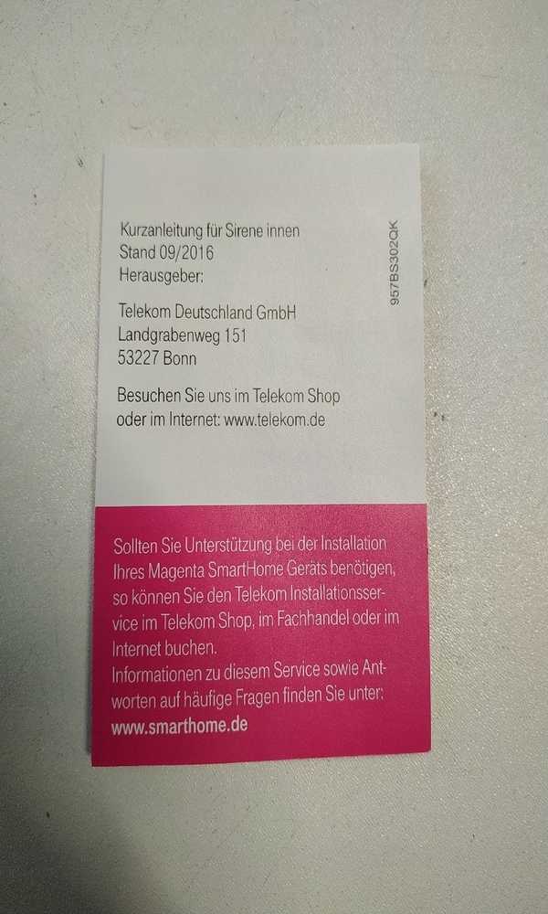 Telekom Smart Home Syrena wewnętrzna DECT
