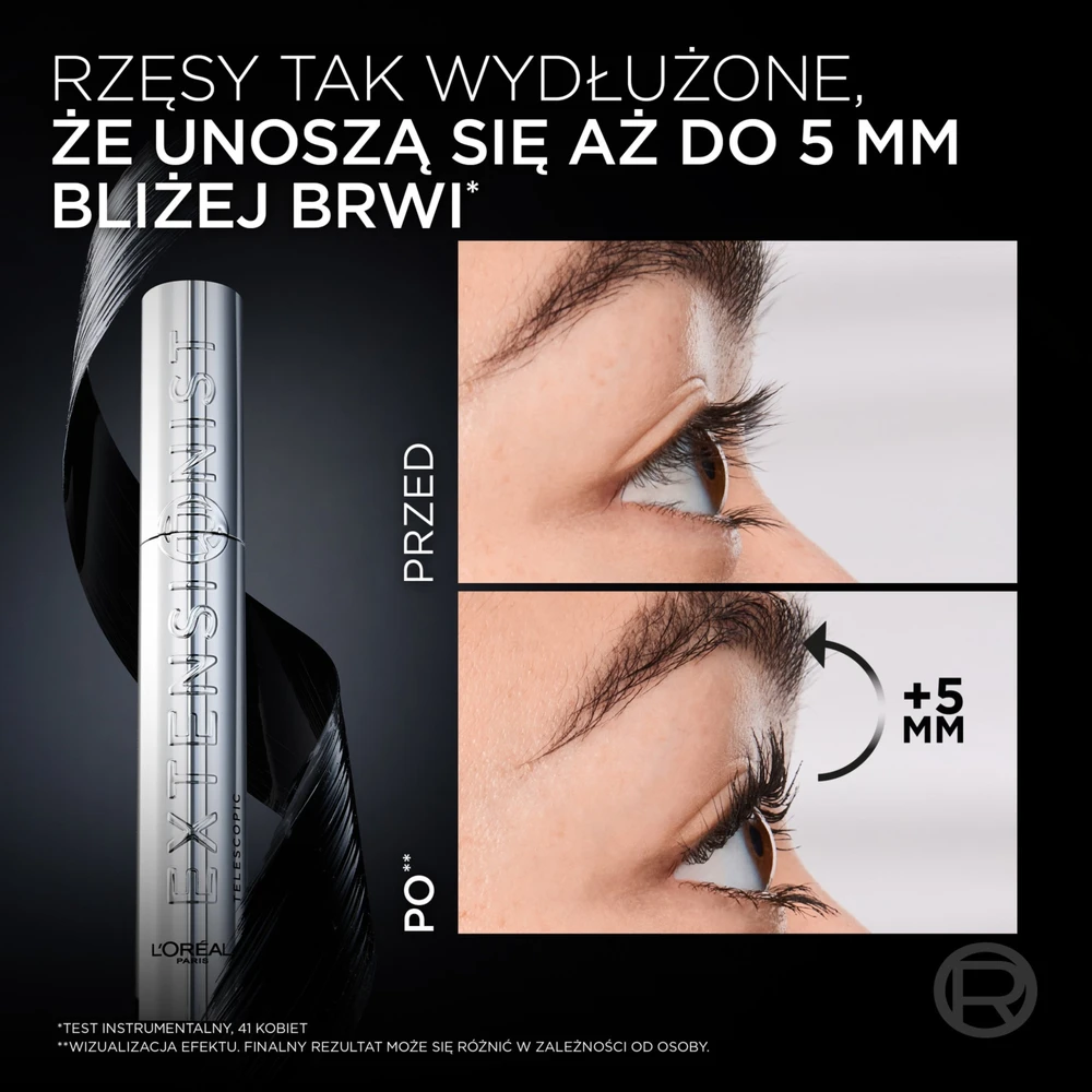L'OREAL_Telescopic Extra-Juodas tusz do rzęs Juodas 9,9ml