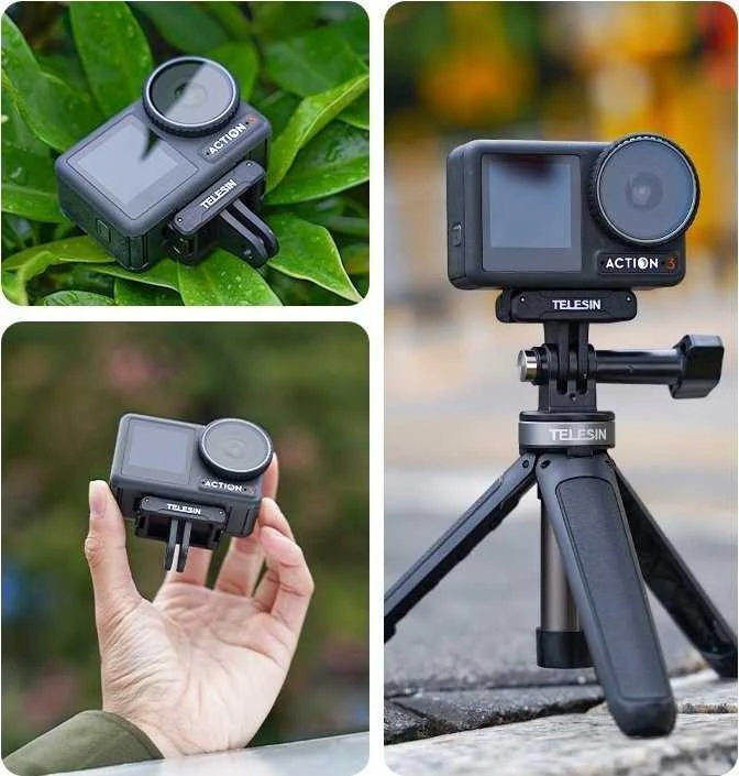 Telesin Magnetinis dviejų nagų adapteris DJI Action 3 fotoaparatui