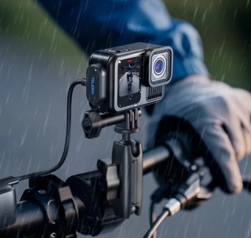 Telesin magnetinis įkrovimo adapteris su dangteliu, skirtas GoPro 9, 10, 11, 12, 13
