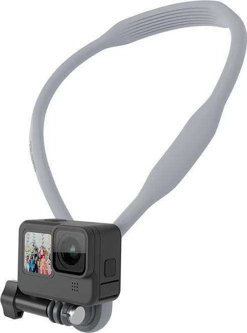 Telesin kaklo juosta su laikikliu sporto kameroms / telefonams TE-HNB-001